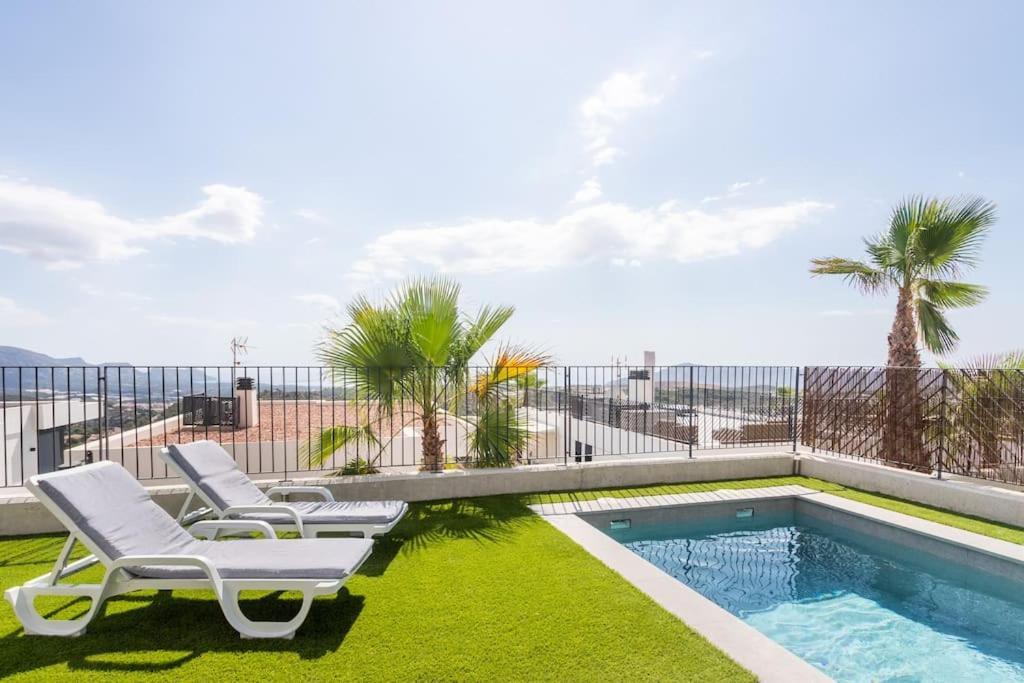 Casa Con Piscina Privada Polop Villa Kültér fotó