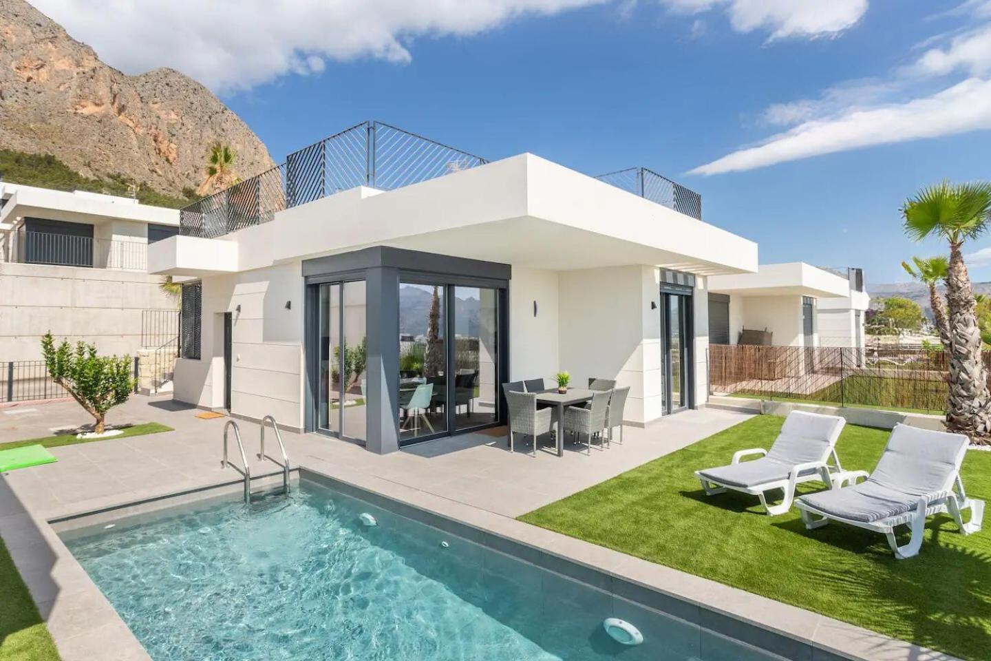 Casa Con Piscina Privada Polop Villa Kültér fotó